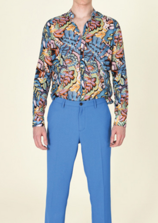 Camicia collo guru fancy