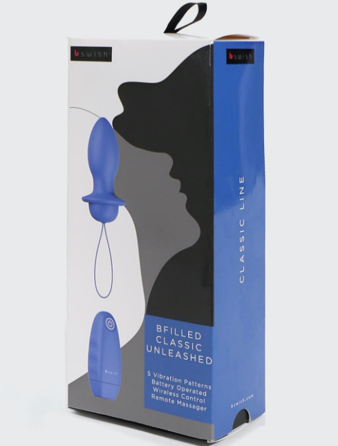 Plug Anale Vibrante con Telecomando Wireless Denim telecomando vibrazioni 5X