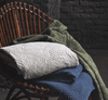 Fazzini Copriletto Matrimoniale Leggero jacquard di puro cotone Felci D150 - Passarelli Biancheria