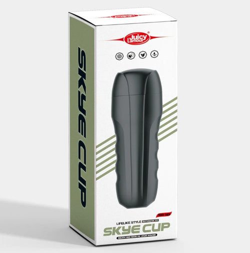 Juicyl Amour Skye Cup Masturbatore Vibrante – Ricaricabile USB, 7 Modalità Vibrazione, Soft-TPE, Impermeabile, Design Compatto 16 cm