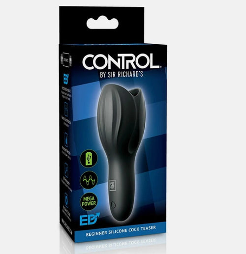 Masturbatore uomo Teaser Control stimolatore elettrico glande vibrazioni USB