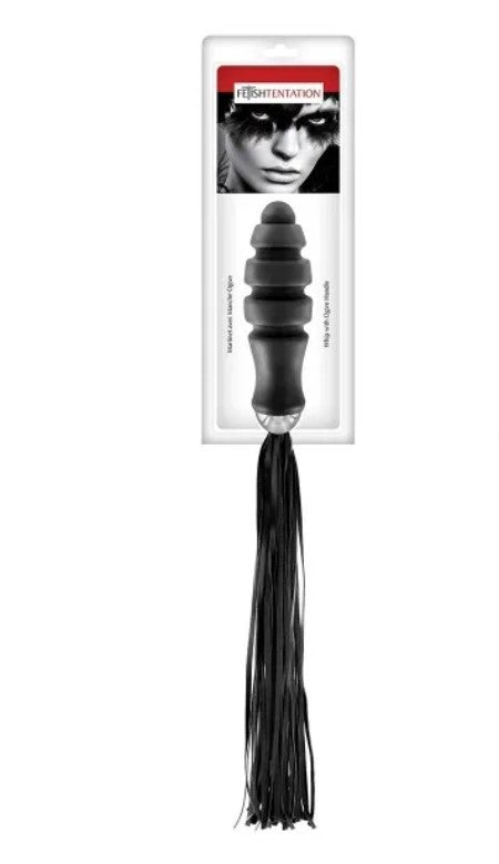Frustino sexy con ogiva XXL anale progressiva flogger nero Fetish bondage nero