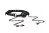 Pinzette per capezzoli con catene al morso bavaglio ball gag nero Easy Toys