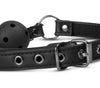 Pinzette per capezzoli con catene al morso bavaglio ball gag nero Easy Toys