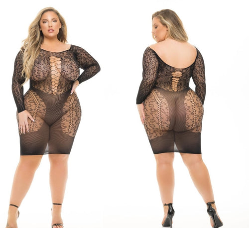 Pink lipstick Animal inside 2XL 3XL Plus one size sexy abitino leopardato