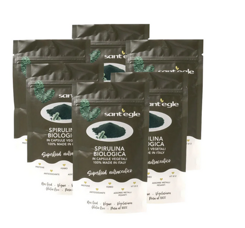 Spirulina biologica, 300 capsule