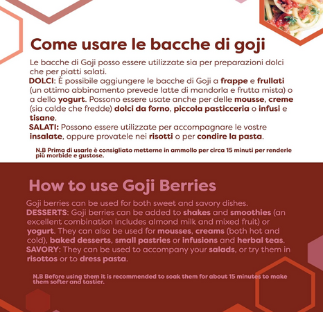 Bacche di Goji disidratate