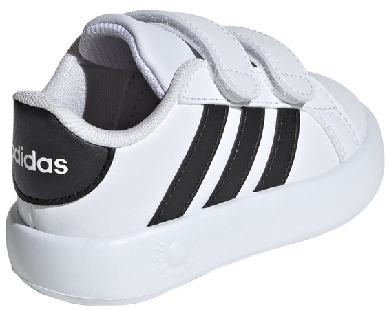 Adidas Sneaker Bimbo Gtrand Court Bubble Bianco Nero