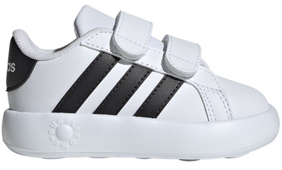 Adidas Sneaker Bimbo Gtrand Court Bubble Bianco Nero