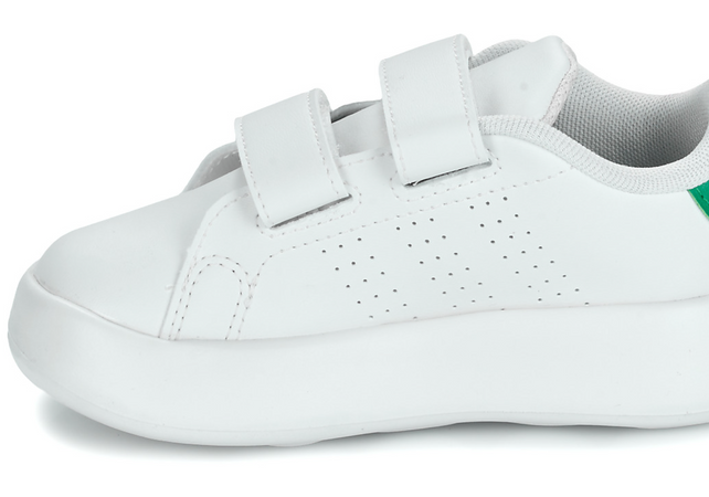 Adidas Sneakers Bimbo Scarpe Advantage Infant Bubble ID5286 Bianche Verdi Cloud White / Cloud White / Green