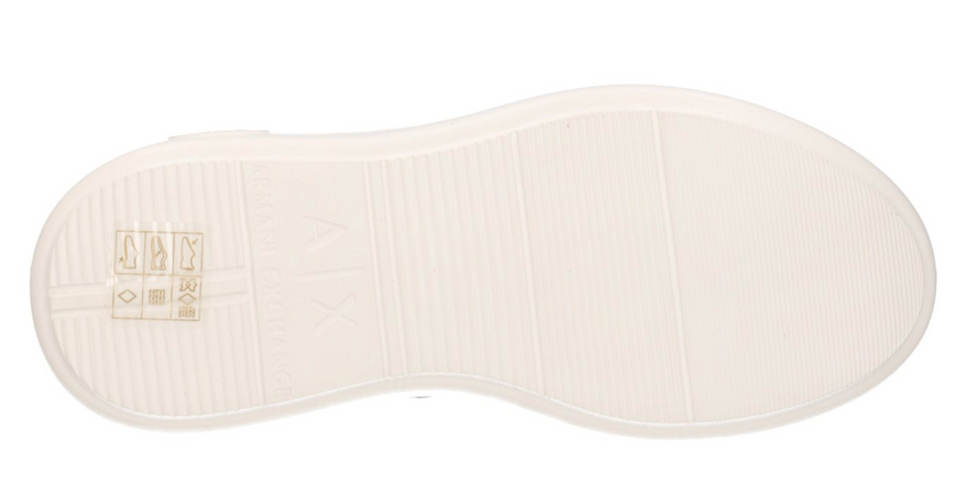 Armani Exchange Sneakers Donna in pelle XDX108 XV788 T781 Bianca e Azzurra