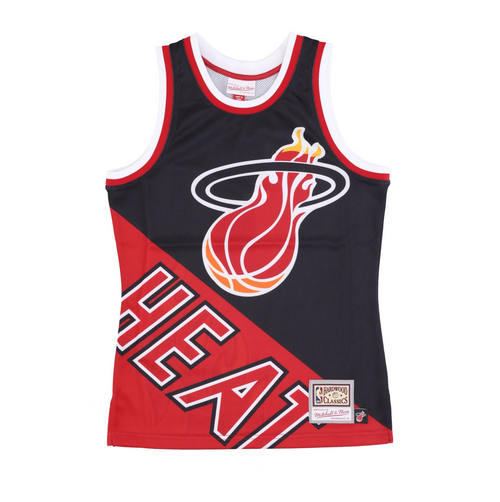 MITCHELL & NESS Canotta Tipo Basket Uomo Nba Big Face Fashion Tank 5.0 Hardwood Classics Miahea Black da uomo