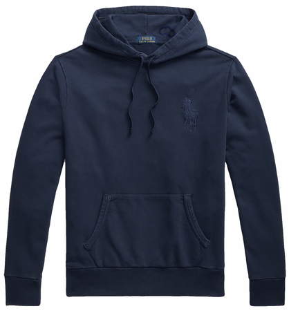 Felpa ralph lauren con cappuccio big pony in loopback
