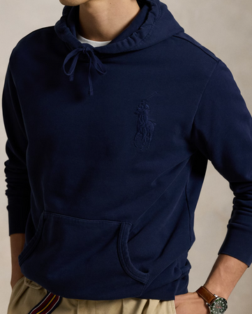 Felpa ralph lauren con cappuccio big pony in loopback