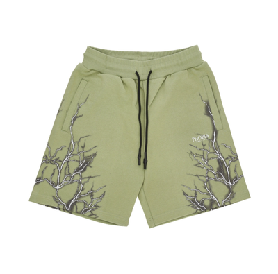 PHOBIA Pantalone Corto Tuta Uomo Lightning Shorts Green/grey da uomo