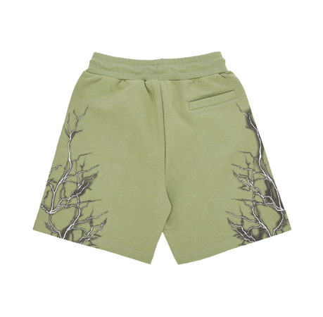 PHOBIA Pantalone Corto Tuta Uomo Lightning Shorts Green/grey da uomo