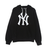47 BRAND Felpa Leggera Cappuccio Uomo Mlb Imprint Helix Pullover Hoodie Neyyan Jet Black da uomo