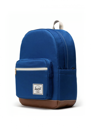 HERSCHEL Zaino Unisex Pop Quiz Backpack True Blue/tan/white Stitch da uomo