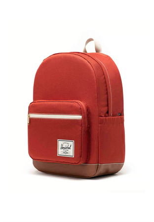 HERSCHEL Zaino Unisex Pop Quiz Backpack Red Ochre/tan/white Stitch da uomo