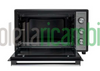 Behome Forno Elettrico 70 litri Ventilato Autopulente, Smaltato, Temperatura fino a 320° Doppio Vetro