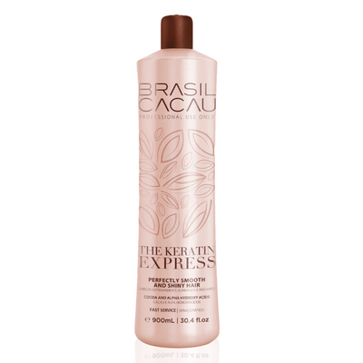 Cadiveu brasil cacau the keratin express 900 ml, anti crespo, riduzione del volume e definizione delle onde.