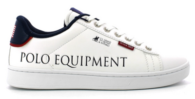 U.s. Grand Polo Sneakers Uomo – Empire Logo – Blu Indigo – Bianco – Gpm414005-3210