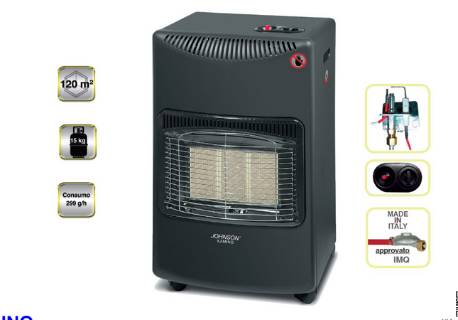 Stufa Infrarossi a Gas GPL Potenza 1500-4100W Bombola 10/15Kg 3 Piastre Ceramiche Riscalda 120mq Dispositivo di Sicurezza