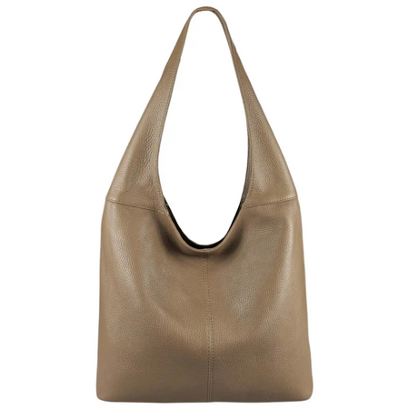 Modarno Borsa Hobo a spalla in Vera Pelle Dollaro Made In Italy 38x16x28 cm