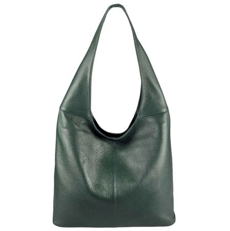 Modarno Borsa Hobo a spalla in Vera Pelle Dollaro Made In Italy 38x16x28 cm