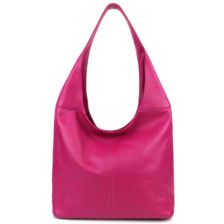 Modarno Borsa Hobo a spalla in Vera Pelle Dollaro Made In Italy 38x16x28 cm