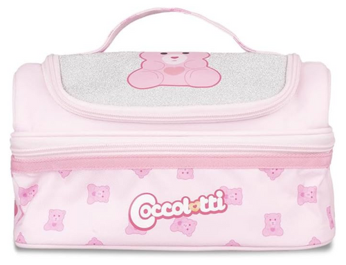 Colourbook - Lunch Bag Coccolotti, Borsa Portapranzo, Doppio Scomparto, 5 L, Dimensioni 25x13x15 Cm (classic Rosa) Lunch Bag Coccolotti Classic Rosa