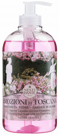 Nesti Dante Sapone Liquido Emozioni in Toscana Giardino in Fiore 500 Ml Detergente Mani Profumato