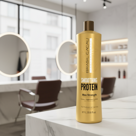 Cadiveu smoothing protein 1000 ml, trattamento lisciante e anti crespo, consigliato per capelli naturali, grossi e resistenti.