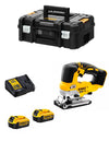 Seghetto Alternativo DeWALT DCS334M2T (2 x 4,0 Ah + DCB115 + TSTAK II)