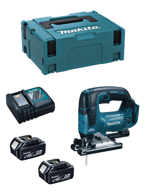 Seghetto Alternativo MAKITA DJV182RMJ (2 x 4,0 Ah + DC18RC + MAKPAC 2)