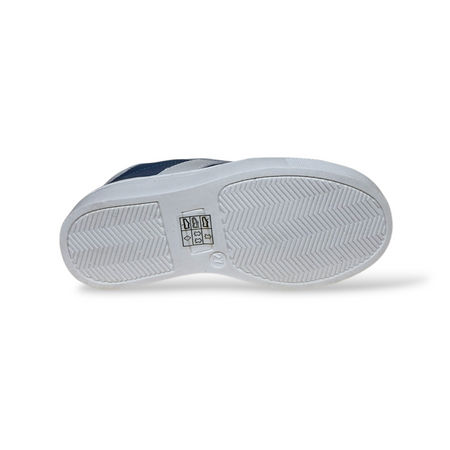 Sneakers Bambino Balducci Butter Pelle Blu Grigio Made in Italy