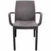 Sedia in Polipropilene  Phoenix con braccioli effetto rattan, adatto per bar e strutture