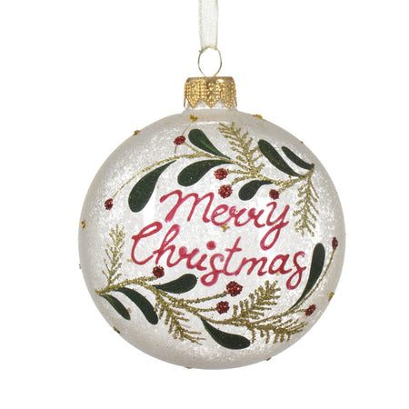 Palline per albero di Natale in vetro decorato da Ø 8 cm, confezione da 6 pezzi