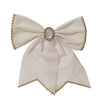 Fiocco in velluto con clip decorazione natalizia per albero e ghirlanda da 22 cm
