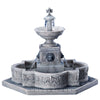 Fontana della piazza, edificio per villaggio di Natale in Porcellana