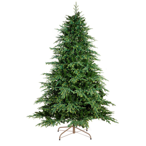 Albero di natale Big Sky con luci LED in PE effetto Real Touch + PVC di Altissima qualità