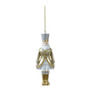 Pendente a forma di Soldato in poliresina, color Oro, per Albero di Natale h 13 cm