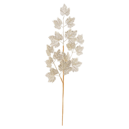 Ramo decorativo natalizio "Riesling Vite Oro" con foglie da 57 cm