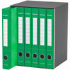 Gruppo di 6 raccoglitori ad anelli A4 Essentials faldone per ufficio con meccanismo a scatto dorso da 4 cm