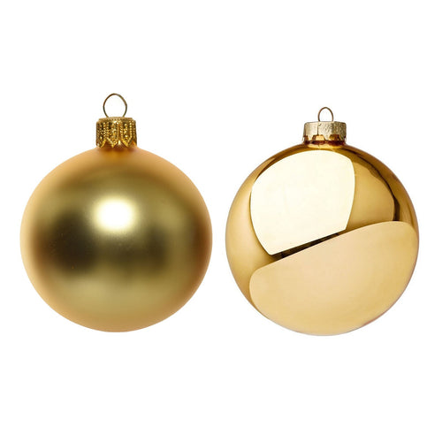 Palline in vetro per albero di natale oro decorazione natalizia