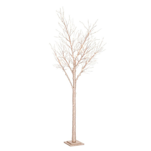 Albero luminoso Timber Cha Champagne, Ramo con led a Luce Calda decorazione da Interno h 210 cm