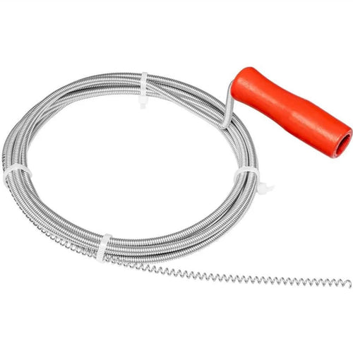 Stura scarico a molla con spirale in acciaio e manovella in legno da  Ø 6 mm