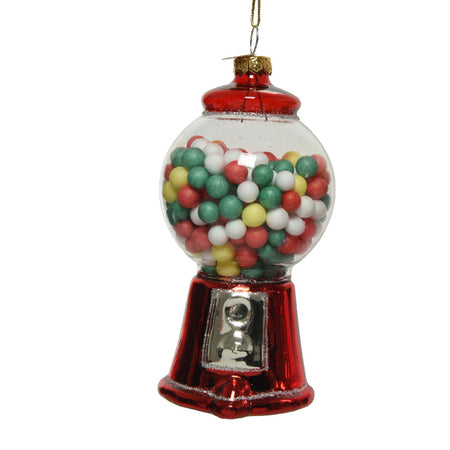 Pendaglio a forma di distributore di caramelle per albero decorazione natalizia da 10 cm