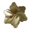 Ramo decorativo Magnolia in velluto oro con clip da 15 cm
