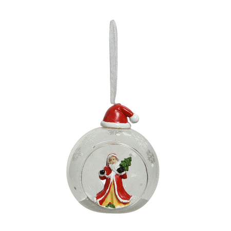 Palline decorative con babbo natale, renna e pupazzo di neve da Ø 8 cm